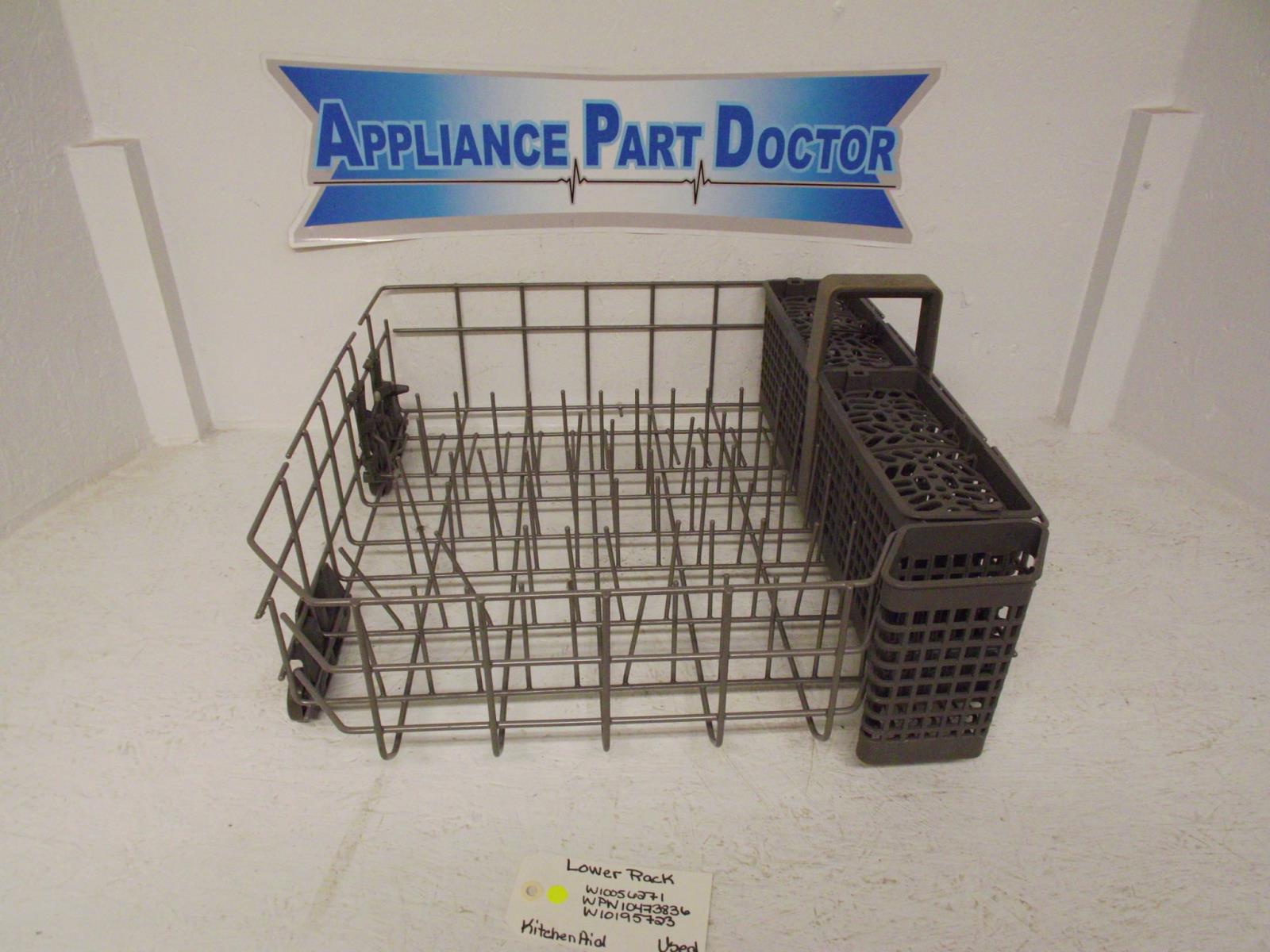 KitchenAid Dishwasher W10056271 WPW10473836 W10195723 Lower Rack Used KitchenAid Dishwasher W10056271 WPW10473836 W10195723 Lower Rack Used